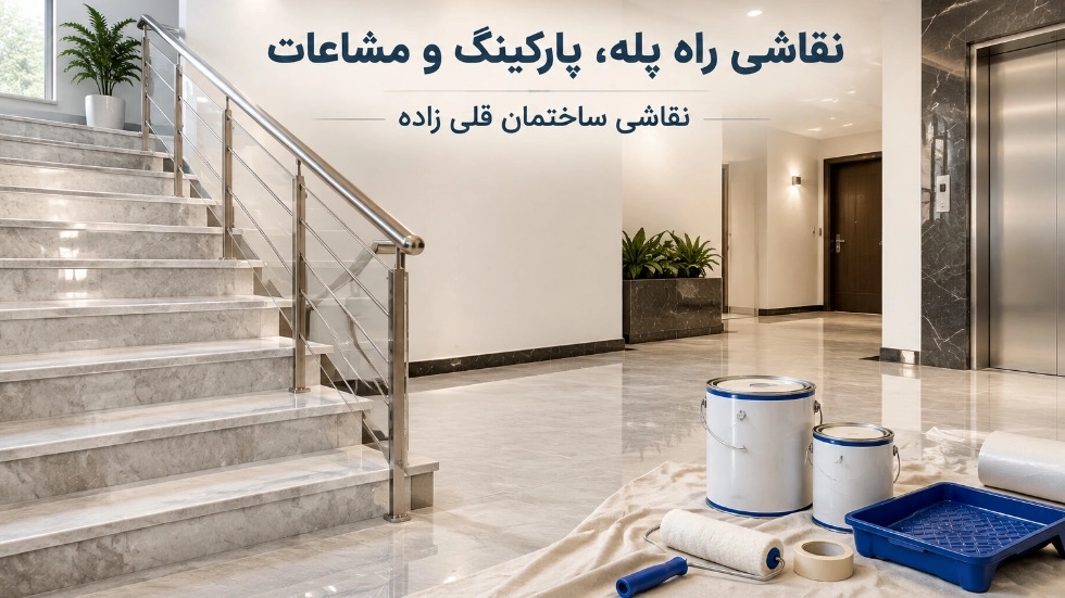 نقاشی راه پله و پارکینگ و مشاعات ساختمان در تهران با ارزان ترین قیمت